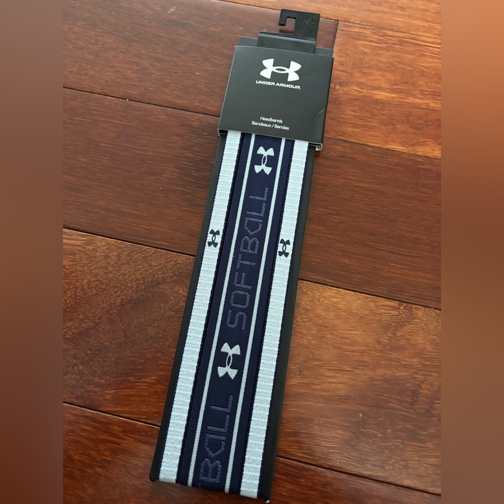 New! 3 Pack Under Armour Headbands Navy/gray OSFM